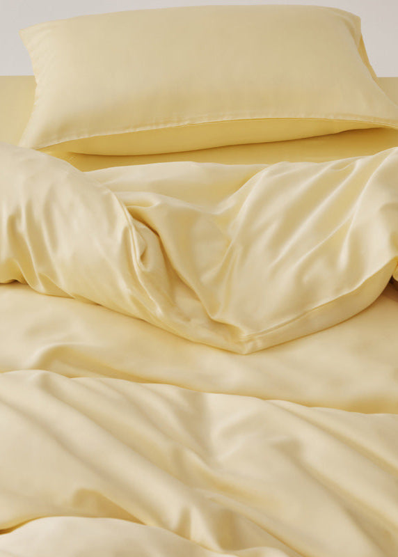 Adeline Pastel Silky TENCEL™ Bedding Set / Yellow