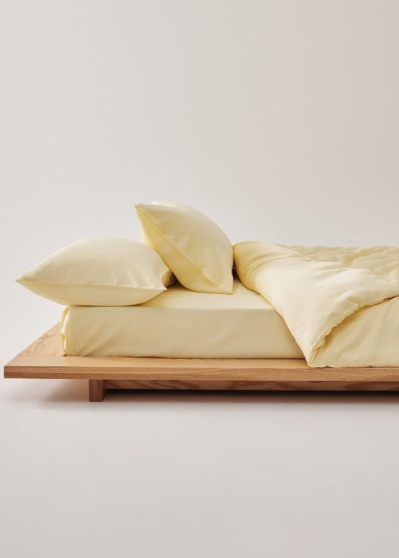 Adeline Pastel Silky TENCEL™ Bedding Set / Yellow