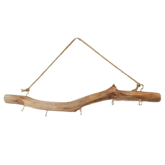 1 Piece Wooden Hook Driftwood Hook Vintage Decor Supplies Wood Color Easy To Use For Entryway Small Item Closet